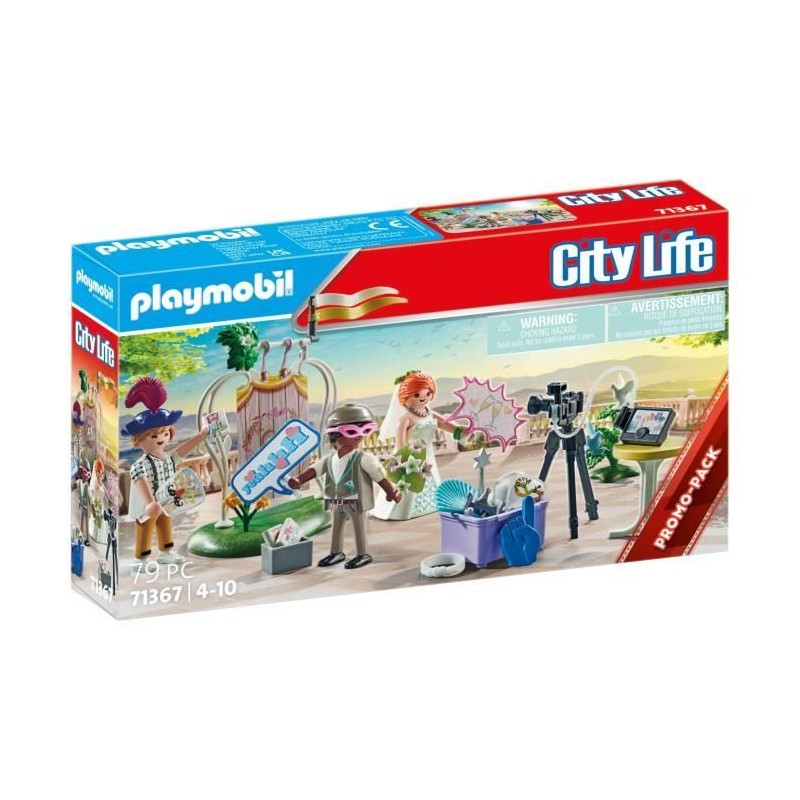 PLAYMOBIL 71367 Couple de mariés et appareil photo, City life, Des 4 PLAYMOBIL 71367 Couple de mariés et appareil photo, City life, Des 4