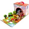 Maison de Jeu Ferme - PLANeTE BOIS - FSC - 12 Pieces - Jeu Enfant - De
