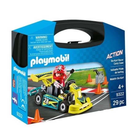 Playmobil 9322 Valisette Pilote de Karting, City Life, Stuntshow, 29 p
