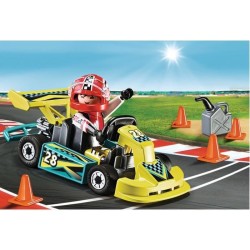 Playmobil 9322 Valisette Pilote de Karting, City Life, Stuntshow, 29 p