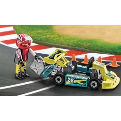 Playmobil 9322 Valisette Pilote de Karting, City Life, Stuntshow, 29 p