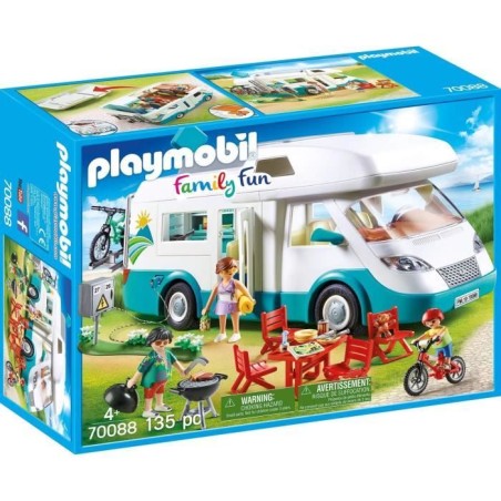 Playmobil 70088 Camping-car et Famille, Family Fun, 135 pieces, Le cam
