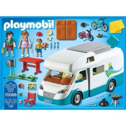 Playmobil 70088 Camping-car et Famille, Family Fun, 135 pieces, Le cam