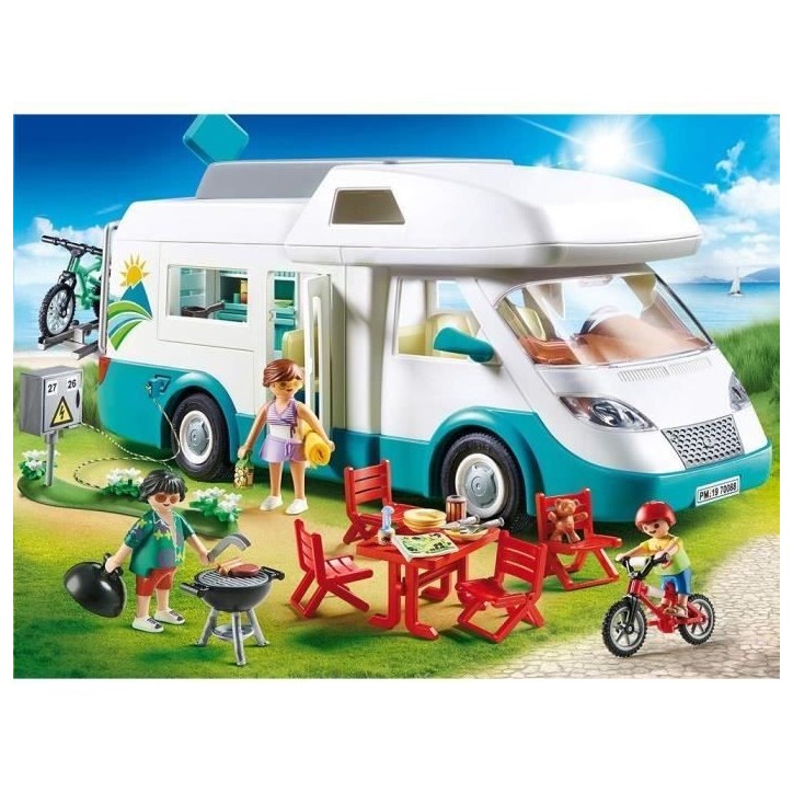 Playmobil 70088 Camping-car et Famille, Family Fun, 135 pieces, Le camping Playmobil 70088 Camping-car et Famille, Family Fun, 135 pieces, Le camping