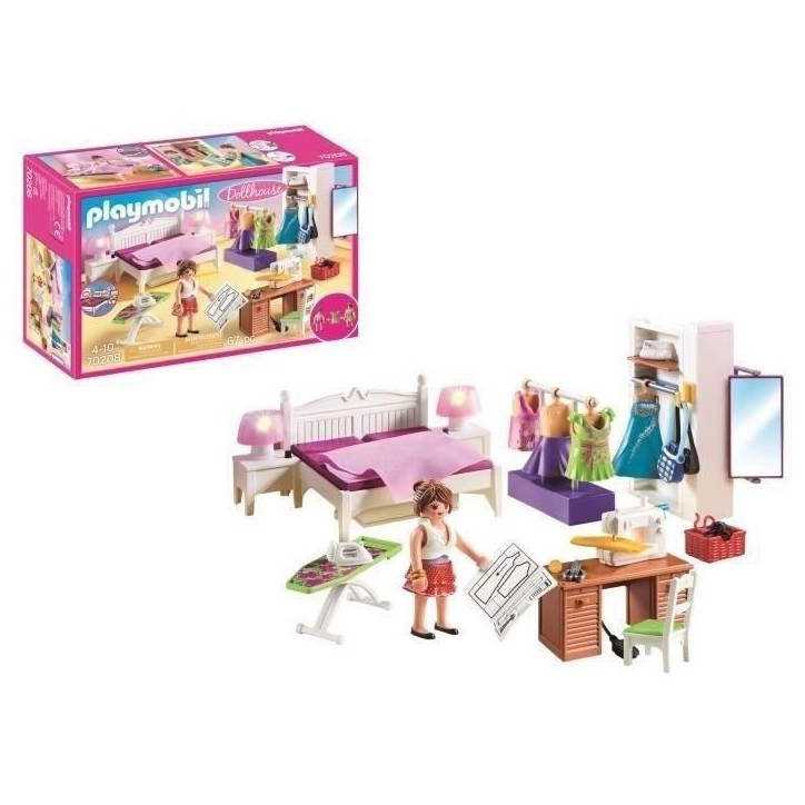 PLAYMOBIL 70208 Chambre avec espace couture, Dollhouse La Maison Traditionnelle, Des 4 ans PLAYMOBIL 70208 Chambre avec espace couture, Dollhouse La Maison Traditionnelle, Des 4 ans
