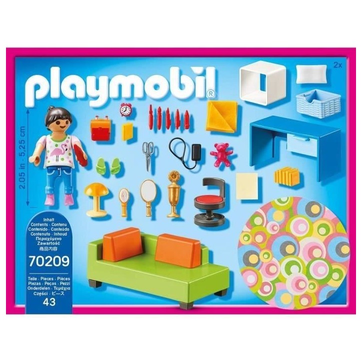 PLAYMOBIL 70209 Chambre d'enfant avec canapé-lit, Maison Traditionnelle, Dollhouse, 43 pieces, Des 4 ans PLAYMOBIL 70209 Chambre d'enfant avec canapé-lit, Maison Traditionnelle, Dollhouse, 43 pieces, Des 4 ans