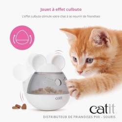 Distributeur de friandises pour chat - CATIT - PIXI - Design oreilles