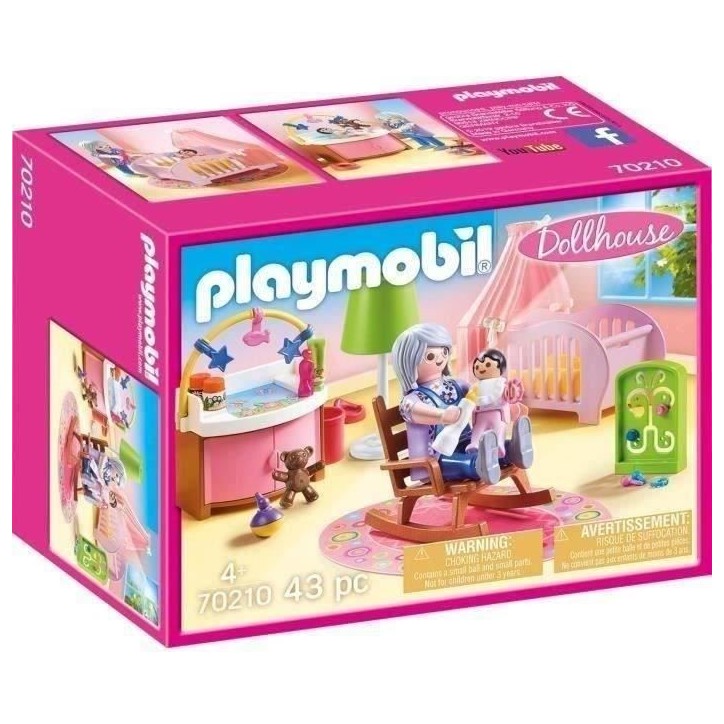 PLAYMOBIL 70210 Chambre de bébé, Dollhouse La Maison Traditionnelle, 100 pieces ,Des 4 ans PLAYMOBIL 70210 Chambre de bébé, Dollhouse La Maison Traditionnelle, 100 pieces ,Des 4 ans