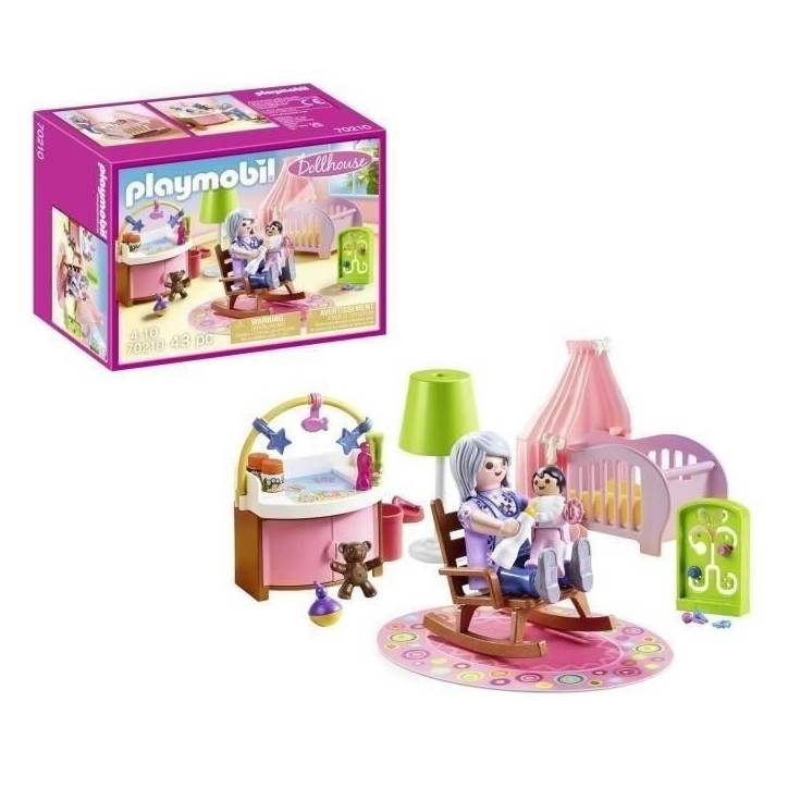 PLAYMOBIL 70210 Chambre de bébé, Dollhouse La Maison Traditionnelle, 100 pieces ,Des 4 ans PLAYMOBIL 70210 Chambre de bébé, Dollhouse La Maison Traditionnelle, 100 pieces ,Des 4 ans