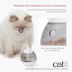 Distributeur de friandises pour chat - CATIT - PIXI - Design oreilles