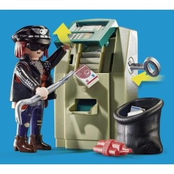 PLAYMOBIL 70572 Policier en moto et voleur, City Action, Les policiers