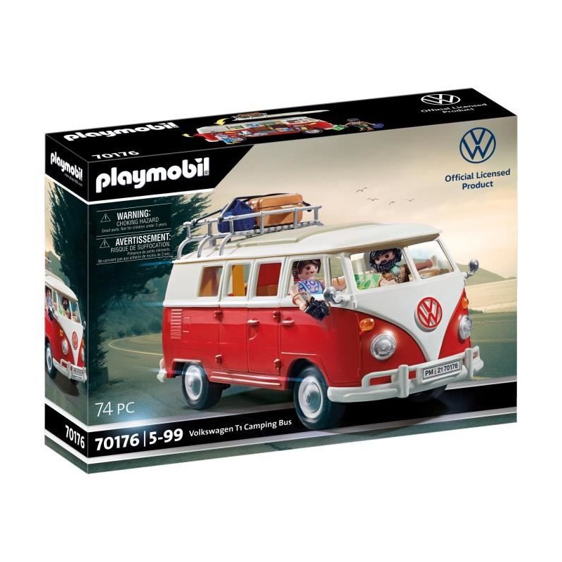 PLAYMOBIL 70176 Volkswagen T1 Combi, Classic cars, Adulte, Voiture de PLAYMOBIL 70176 Volkswagen T1 Combi, Classic cars, Adulte, Voiture de