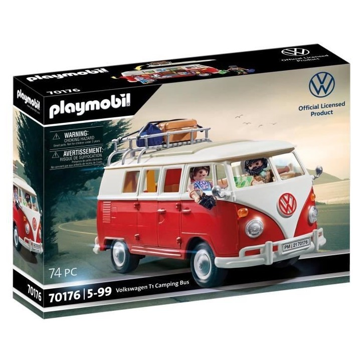 PLAYMOBIL 70176 Volkswagen T1 Combi, Classic cars, Adulte, Voiture de collection