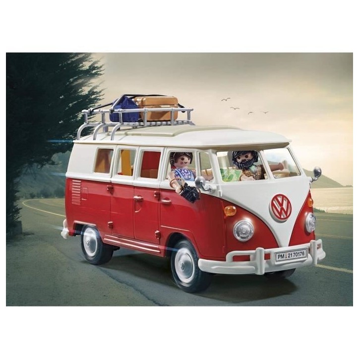 PLAYMOBIL 70176 Volkswagen T1 Combi, Classic cars, Adulte, Voiture de collection