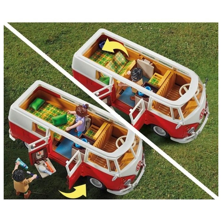 PLAYMOBIL 70176 Volkswagen T1 Combi, Classic cars, Adulte, Voiture de collection