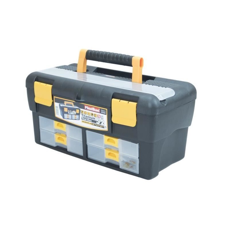 Boîte a outillage - Plastiken - 81052_NOIRE - 52 cm - Titanium - En p Boîte a outillage - Plastiken - 81052_NOIRE - 52 cm - Titanium - En p