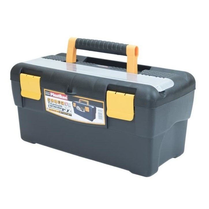 Boîte a outillage - Plastiken - 82052_NOIRE - 52 cm - Profesional - En plastique