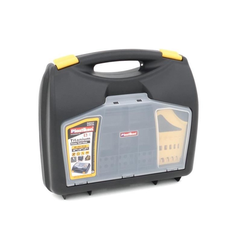 Valise a outils - Plastiken - 63040_NOIRE - 40 cm - Titanium - En plas Valise a outils - Plastiken - 63040_NOIRE - 40 cm - Titanium - En plas