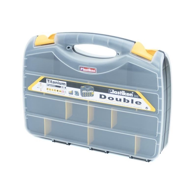 Organisateur a outil - Plastiken - 80382_NOIRE - Double - 38 cm - Tita Organisateur a outil - Plastiken - 80382_NOIRE - Double - 38 cm - Tita