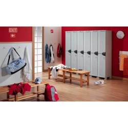 SPACESAVER 35 PLASTIKEN Armoire haute 1 Porte avec étageres - l 35 x