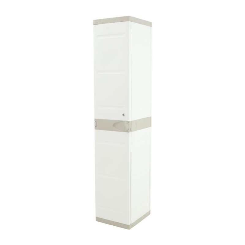 Armoire haute vestiaire PLASTIKEN - 1 porte, 35cm - Blanc Armoire haute vestiaire PLASTIKEN - 1 porte, 35cm - Blanc