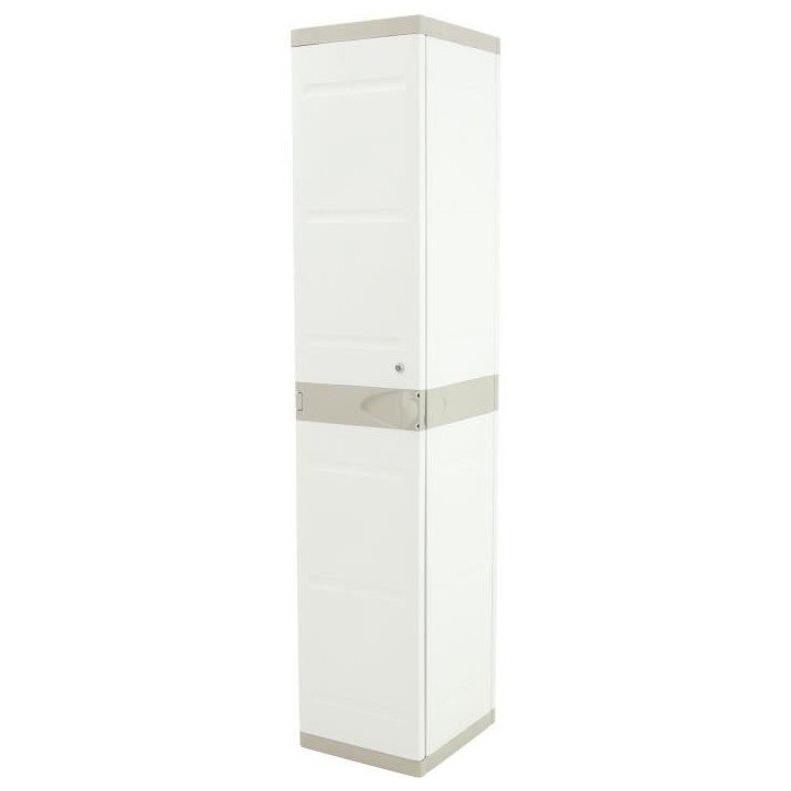 Armoire haute vestiaire PLASTIKEN - 1 porte, 35cm - Blanc Armoire haute vestiaire PLASTIKEN - 1 porte, 35cm - Blanc