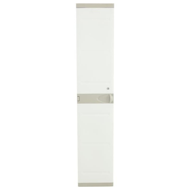 Armoire haute vestiaire PLASTIKEN - 1 porte, 35cm - Blanc Armoire haute vestiaire PLASTIKEN - 1 porte, 35cm - Blanc