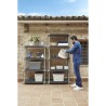 Etagere - PLASTIKEN - Plastique - 88 x 43 x 150 cm - 4 étages - Noir