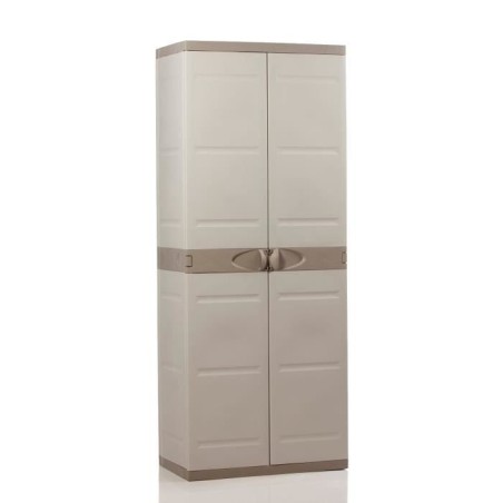 TITANIUM PLASTIKEN Armoire 2 portes avec étageres et penderie l70 x p