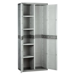 TITANIUM PLASTIKEN Armoire 2 portes avec étageres et penderie l70 x p