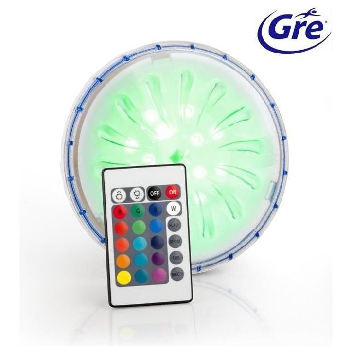 GRE - Projecteur LED Couleur pour piscines hors-sol paroi en acier/métal GRE - Projecteur LED Couleur pour piscines hors-sol paroi en acier/métal