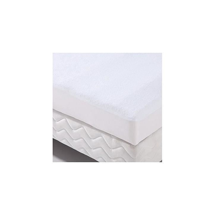 Protection literie housse imperméable Transalese éponge 100% coton 80x190 cm blanc Protection literie housse imperméable Transalese éponge 100% coton 80x190 cm blanc