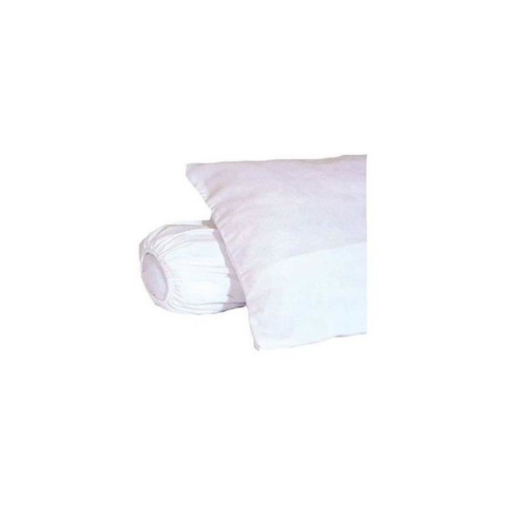 Sous-taie d'oreiller molleton 100% coton gratté 60x60 cm blanc Sous-taie d'oreiller molleton 100% coton gratté 60x60 cm blanc