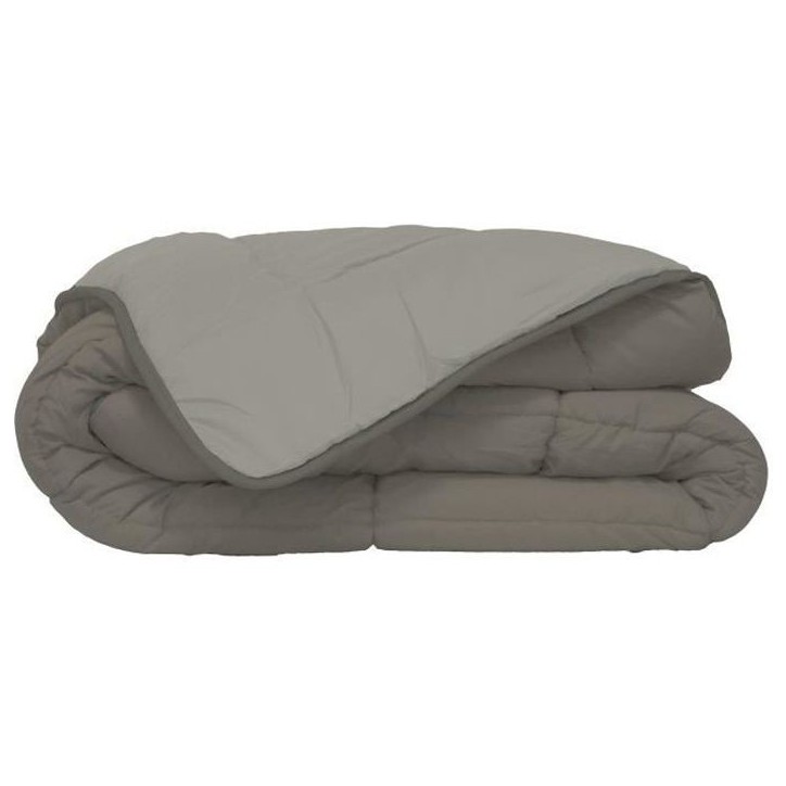 CALGARY Couette chaude Microfibre 400g/m² Taupe & Lin 140x200cm