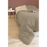 CALGARY Couette chaude Microfibre 400g/m² Taupe & Lin 140x200cm CALGARY Couette chaude Microfibre 400g/m² Taupe & Lin 140x200cm
