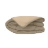 CALGARY Couette chaude Microfibre 400g/m² Taupe & Lin 140x200cm CALGARY Couette chaude Microfibre 400g/m² Taupe & Lin 140x200cm