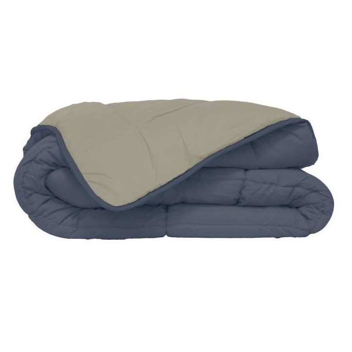 Couette Microfibre 400g/m² CALGARY Petrole & Mastic 220x240cm Couette Microfibre 400g/m² CALGARY Petrole & Mastic 220x240cm