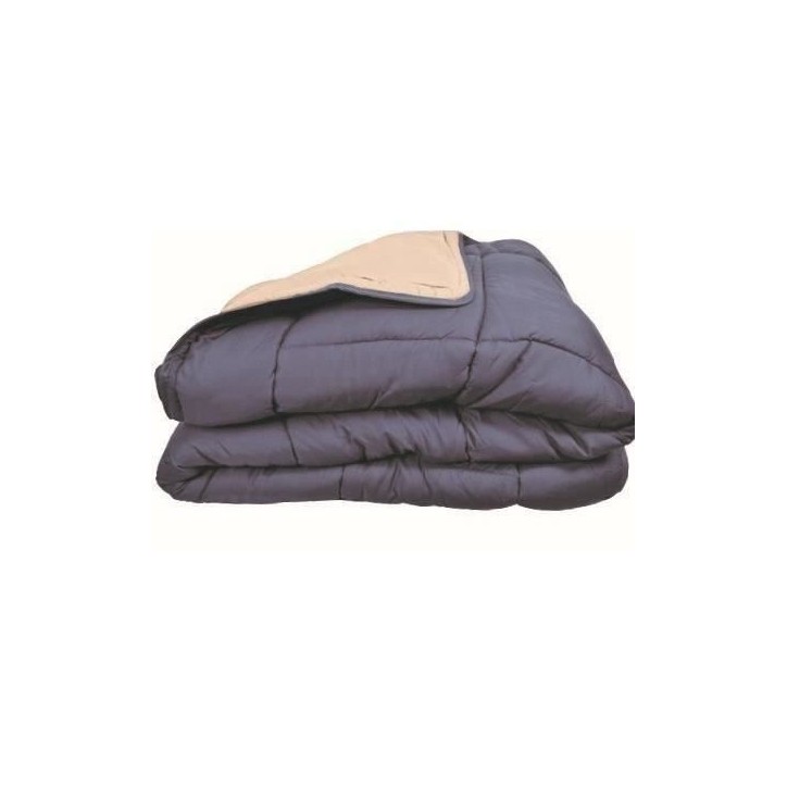 Couette Microfibre 400g/m² CALGARY Petrole & Mastic 220x240cm Couette Microfibre 400g/m² CALGARY Petrole & Mastic 220x240cm