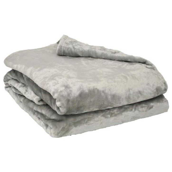 Plaid microflanelle 130x170 cm Perle