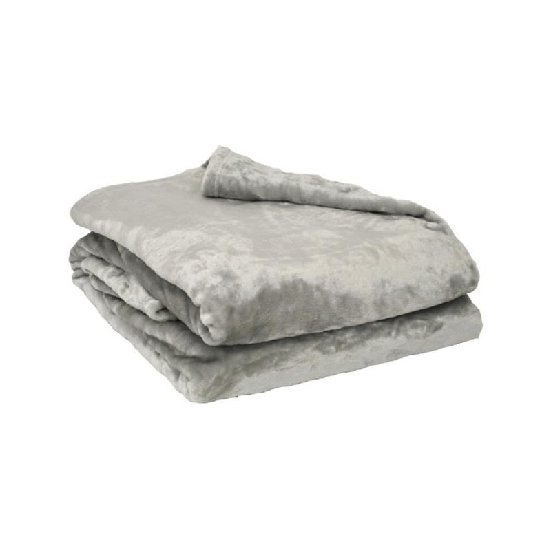 Couverture microflanelle 220x240 cm perle Couverture microflanelle 220x240 cm perle