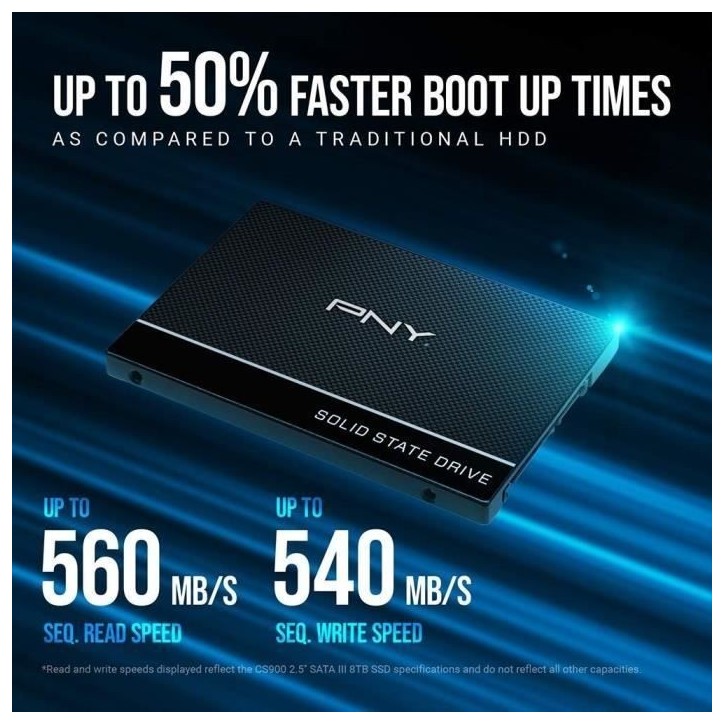 PNY CS900 SATA - SSD interne - 2.5 - 2To PNY CS900 SATA - SSD interne - 2.5 - 2To
