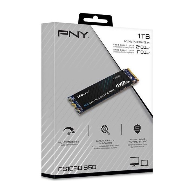 PNY CS1030 1TB M.2 NVMe PCIe Gen3 PNY CS1030 1TB M.2 NVMe PCIe Gen3