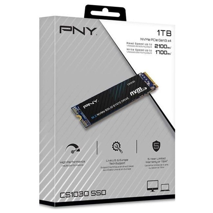 PNY CS1030 1TB M.2 NVMe PCIe Gen3