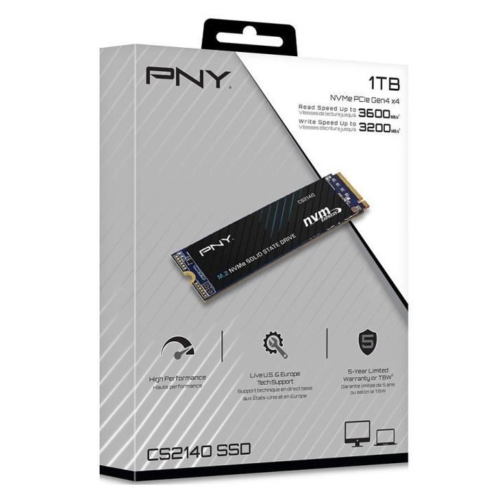 PNY - CS2140 - SSD - 1 To - M.2 PNY - CS2140 - SSD - 1 To - M.2