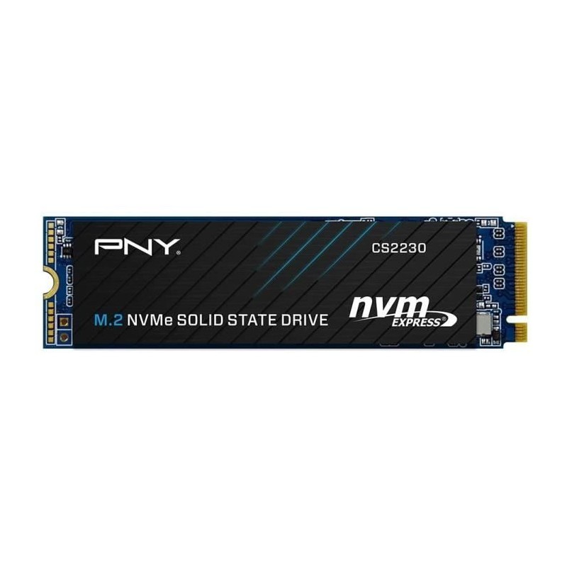 PNY CS2230 500GB SSD Interne M.2 NVMe Gen3, jusqu'a 3300MB/s - M280CS2 PNY CS2230 500GB SSD Interne M.2 NVMe Gen3, jusqu'a 3300MB/s - M280CS2