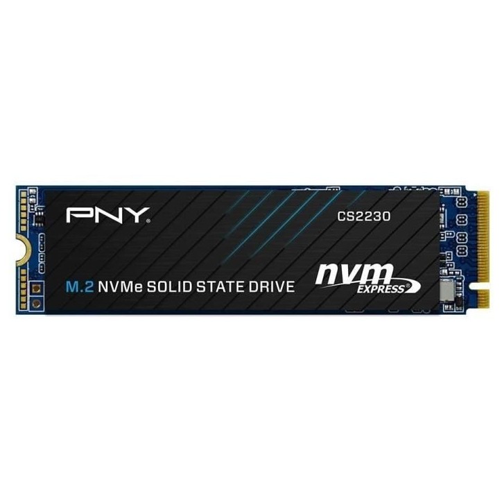 PNY CS2230 500GB SSD Interne M.2 NVMe Gen3, jusqu'a 3300MB/s - M280CS2230-500-RB PNY CS2230 500GB SSD Interne M.2 NVMe Gen3, jusqu'a 3300MB/s - M280CS2230-500-RB