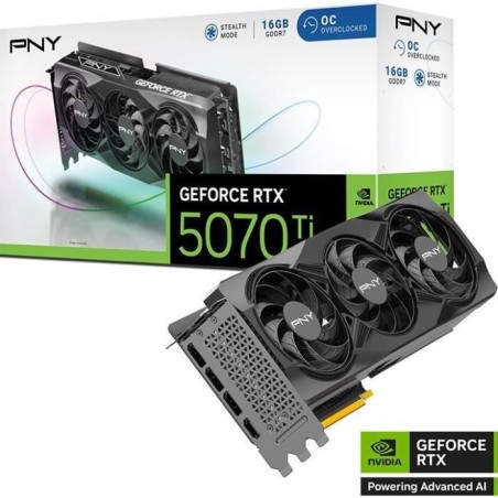 PNY - Carte graphique - GEFORCE RTX™ RTX 5070Ti - 16GB - STD OC