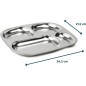Plateau compartimenté - THERMOBABY - 4 compartiment - Sans BPA - Inox Plateau compartimenté - THERMOBABY - 4 compartiment - Sans BPA - Inox