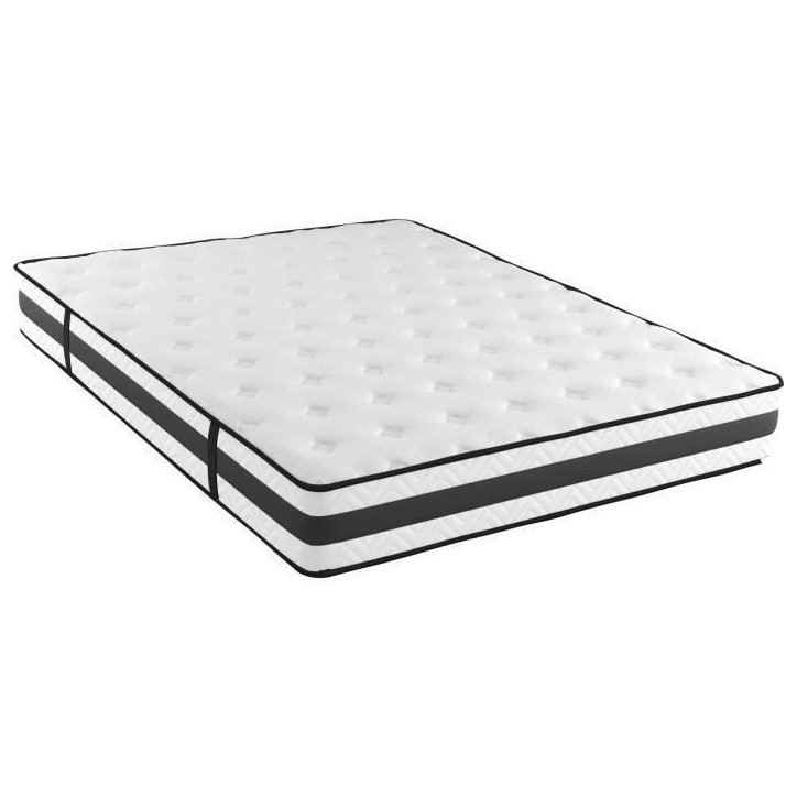MODAMS Pocket 140 x 190 - 609 Ressorts ensachés - Mousse PU 24kg/m² - 5 zones - Respirant - Réversible - Ep. 24 cm MODAMS Pocket 140 x 190 - 609 Ressorts ensachés - Mousse PU 24kg/m² - 5 zones - Respirant - Réversible - Ep. 24 cm