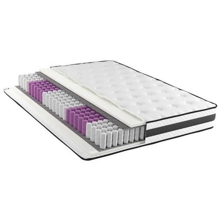MODAMS Pocket 1560 x 200 - 744 Ressorts ensachés - Mousse PU 24kg/m² - 5 zones - Respirant - Réversible - Ep. 24 cm MODAMS Pocket 1560 x 200 - 744 Ressorts ensachés - Mousse PU 24kg/m² - 5 zones - Respirant - Réversible - Ep. 24 cm